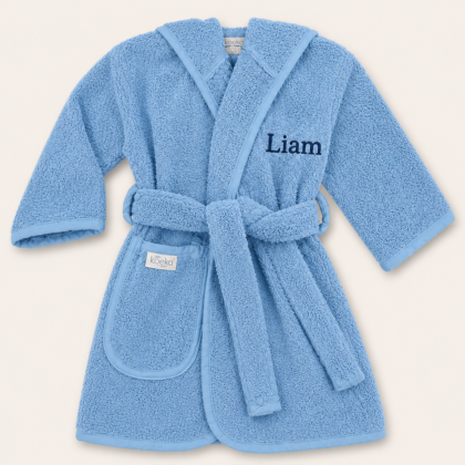 Badjas Blauw 1-2 jaar met naam