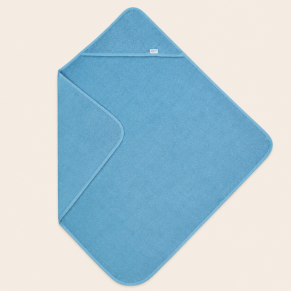 Badcape Blauw met naam