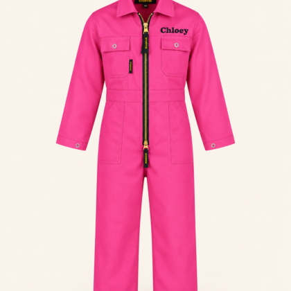 STØRVIK Kinderoverall Roze met naam