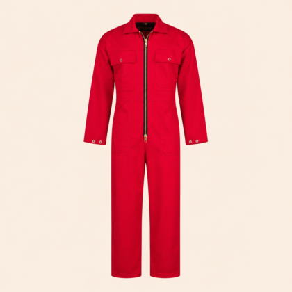 STØRVIK Kinderoverall Rood met naam