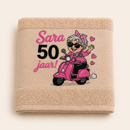 Handdoek Sara 50 jaar