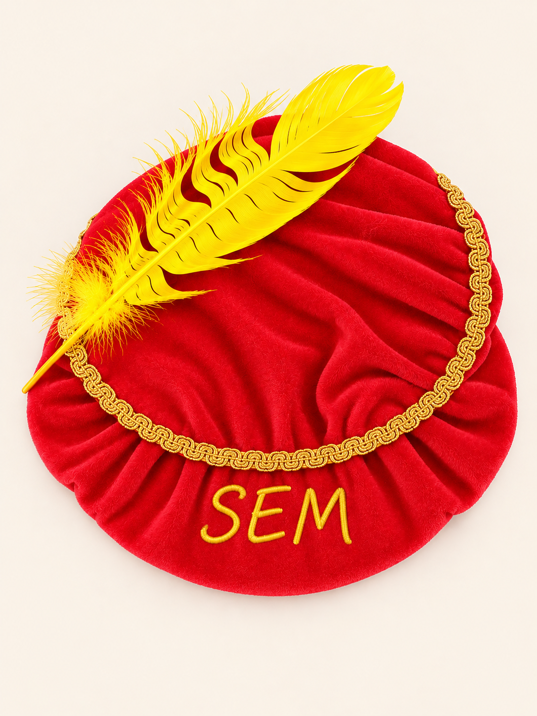 Pietenmuts rood met naam